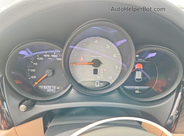 WP1AB2A50KLB33989 2019 PORSCHE MACAN Black Вид щитка приладів