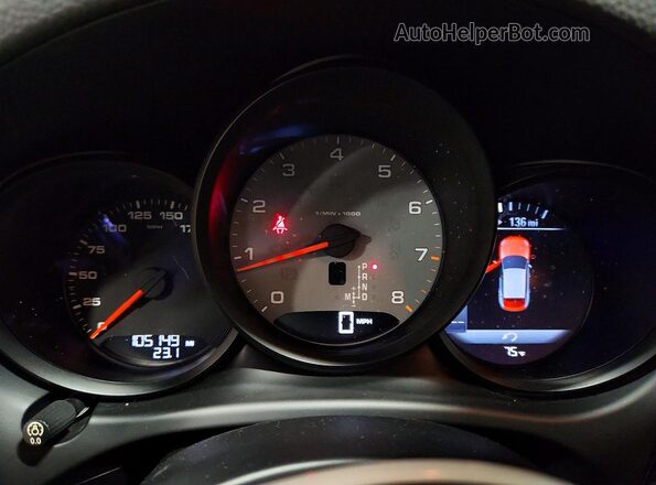 WP1AB2A51GLB46631 2016 PORSCHE MACAN Black Вид щитка приладів