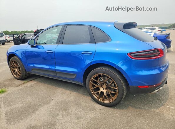 WP1AB2A51HLB10455 2017 PORSCHE MACAN Синий Задняя левая четверть