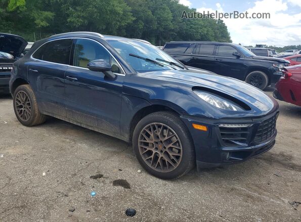 WP1AB2A54HLB16010 2017 PORSCHE MACAN Blue Przód prawy