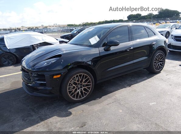 WP1AB2A54KLB30447 2019 PORSCHE MACAN Черный Передняя левая четверть