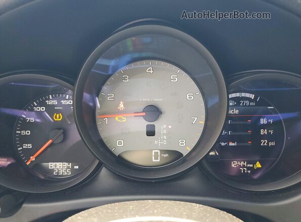 WP1AB2A54LLB34287 2020 PORSCHE MACAN Gray Vista del cuadro de instrumentos