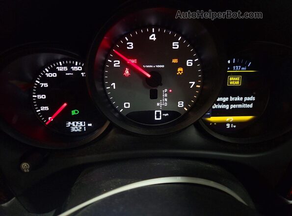 WP1AB2A54MLB37062 2021 PORSCHE MACAN Черный Вид щитка приборов