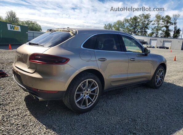 WP1AB2A55GLB50455 2016 PORSCHE MACAN Gold Trasero derecho