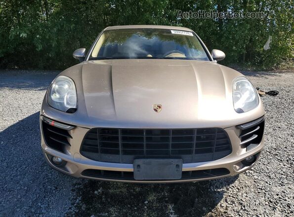 WP1AB2A55GLB50455 2016 PORSCHE MACAN Gold Vista frontal