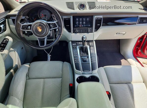 WP1AB2A55JLB36899 2018 PORSCHE MACAN Red Առջևի վահանակի տեսք