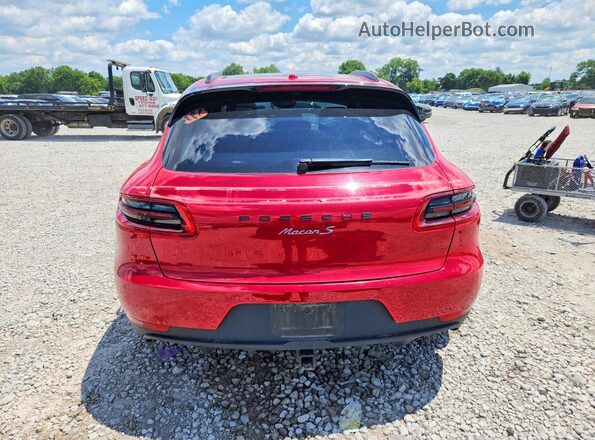 WP1AB2A55JLB36899 2018 PORSCHE MACAN Red Հետևի տեսք