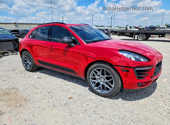 WP1AB2A55JLB36899 2018 PORSCHE MACAN Red Առջևի աջ