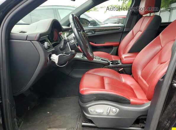 WP1AB2A55KLB30926 2019 PORSCHE MACAN Black Widok wnętrza z przodu