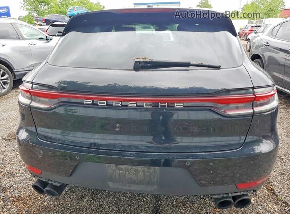 WP1AB2A55KLB30926 2019 PORSCHE MACAN Black Widok z tyłu
