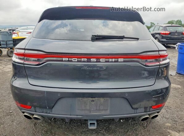 WP1AB2A55MLB37443 2021 PORSCHE MACAN Gray Вид ззаду