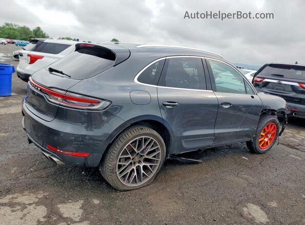 WP1AB2A55MLB37443 2021 PORSCHE MACAN Gray Задня права чверть