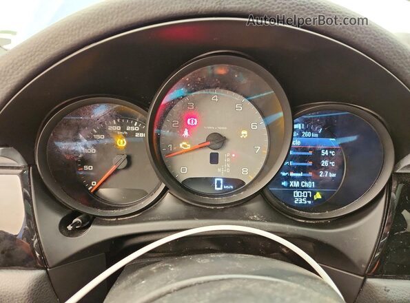 WP1AB2A57GLB44771 2016 PORSCHE MACAN Blue Вид щитка приладів