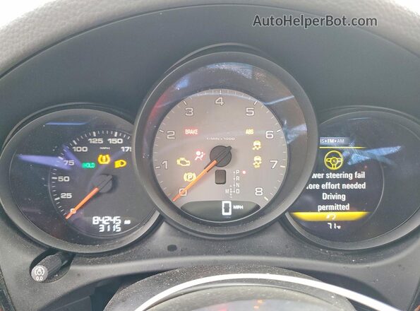 WP1AB2A58HLB20142 2017 PORSCHE MACAN Gray Widok zestawu wskaźników