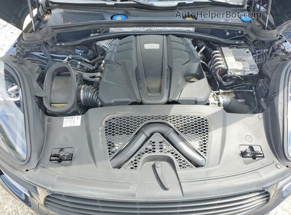 WP1AB2A58KLB32475 2019 PORSCHE MACAN Blue Vista del compartimento del motor