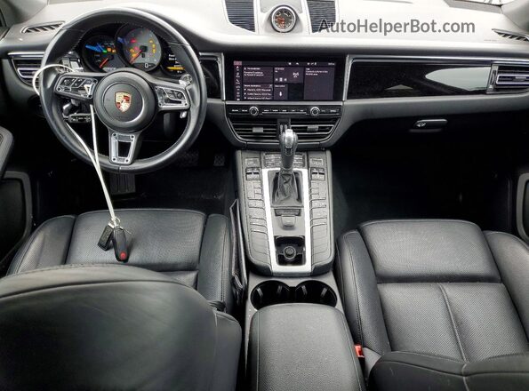 WP1AB2A58LLB35300 2020 PORSCHE MACAN Gray Widok deski rozdzielczej
