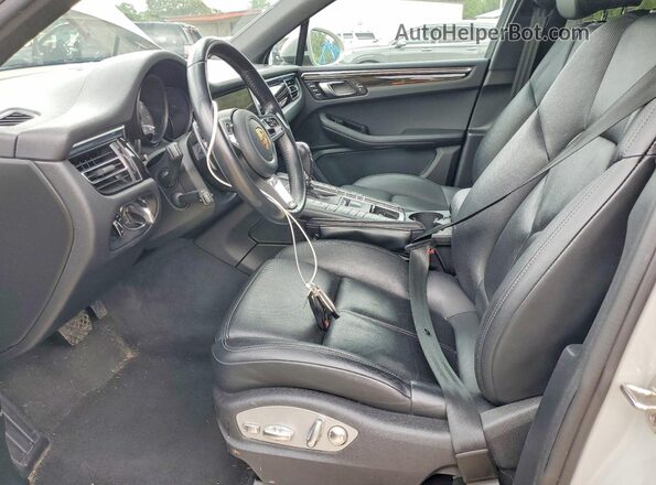 WP1AB2A58LLB35300 2020 PORSCHE MACAN Gray Widok wnętrza z przodu