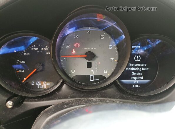 WP1AB2A59JLB33486 2018 PORSCHE MACAN White Widok zestawu wskaźników