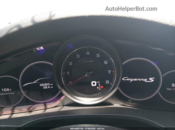 WP1AB2AY1KDA65268 2019 PORSCHE CAYENNE Black Vista de los asientos traseros