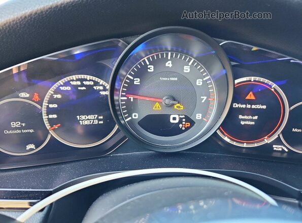 WP1AB2AYXKDA63812 2019 PORSCHE CAYENNE Черный Вид щитка приборов