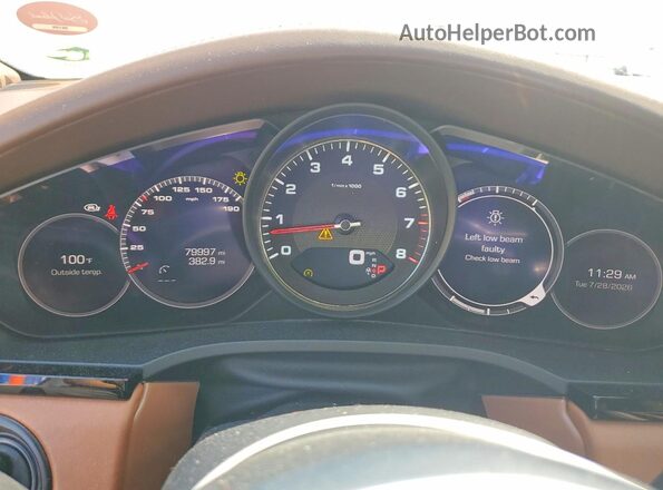 WP1AB2AYXMDA27895 2021 PORSCHE CAYENNE White Widok zestawu wskaźników