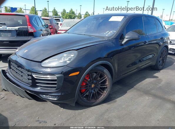 WP1AC2A21GLA88877 2016 PORSCHE CAYENNE Black Vista tres cuartos delantera izquierda