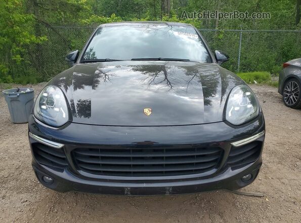 WP1AE2A27HLA68810 2017 PORSCHE CAYENNE Black წინა ხედი