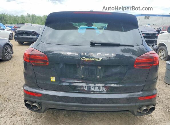 WP1AE2A27HLA68810 2017 PORSCHE CAYENNE Black უკანა ხედი