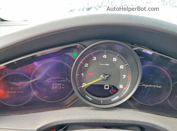 WP1AE2AY1PDA12004 2023 PORSCHE CAYENNE Black Вид щитка приладів
