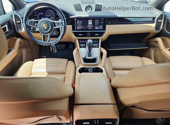 WP1AE2AY3KDA51850 2019 PORSCHE CAYENNE Синий Вид панели приборов