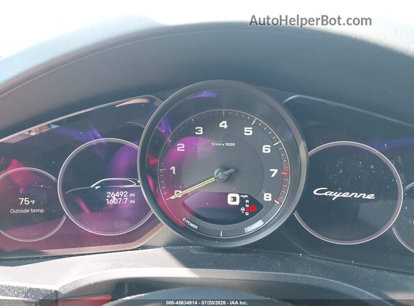 WP1AE2AYXPDA13071 2023 PORSCHE CAYENNE White Հետևի նստատեղերի տեսք