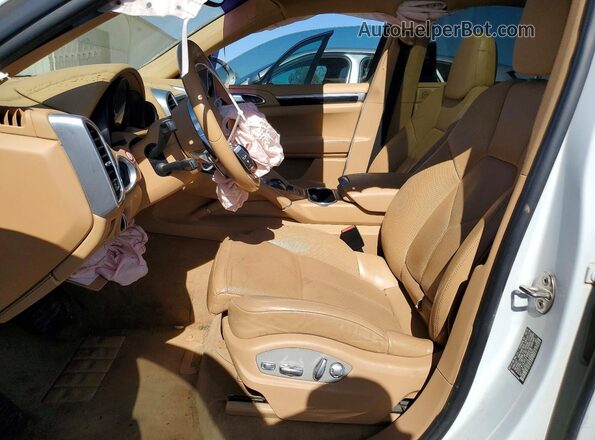 WP1AF2A21GLA40335 2016 PORSCHE CAYENNE White Widok wnętrza z przodu