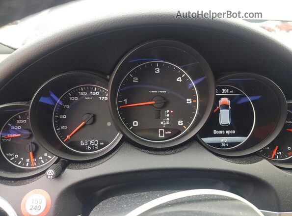 WP1AF2A24GKA40920 2016 PORSCHE CAYENNE Black Vista del cuadro de instrumentos