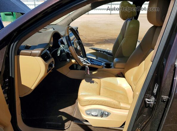 WP1AF2A51GLB93081 2016 PORSCHE MACAN Brown Front interior view