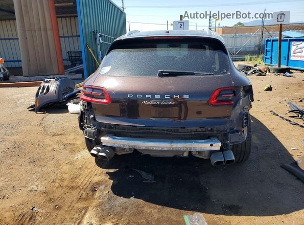 WP1AF2A51GLB93081 2016 PORSCHE MACAN Brown Rear view