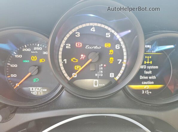 WP1AF2A55HLB61526 2017 PORSCHE MACAN Black Instrument cluster view