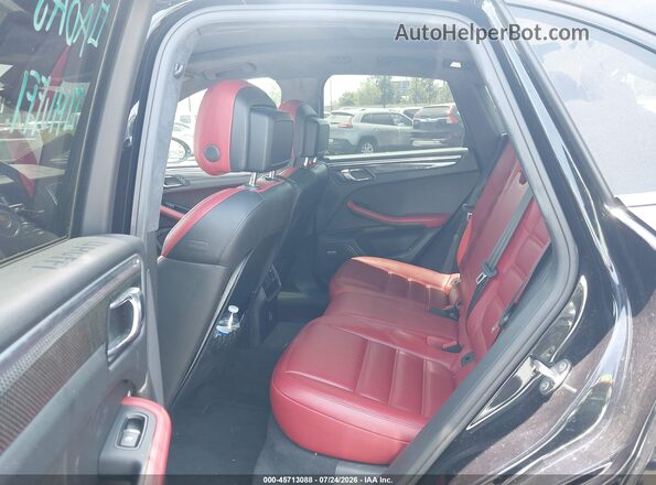 WP1AF2A57HLB62063 2017 PORSCHE MACAN Black VIN კოდის სტიკერის ხედი