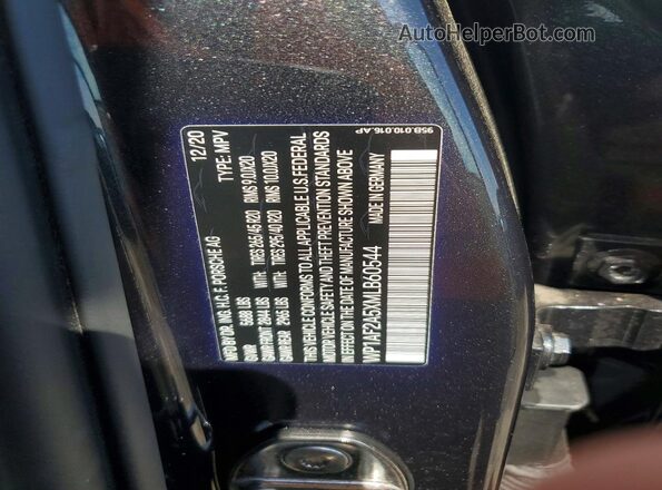 WP1AF2A5XMLB60544 2021 PORSCHE MACAN Gray ძრავის განყოფილების ხედი