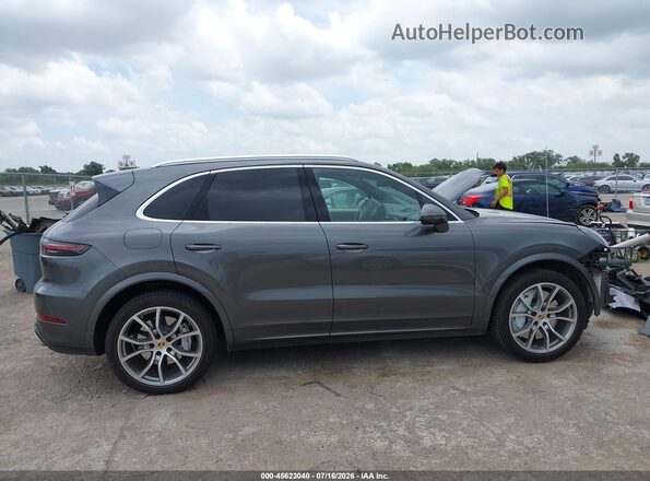 WP1AF2AY1KDA81605 2019 PORSCHE CAYENNE Gray უკანა სალონის ხედი