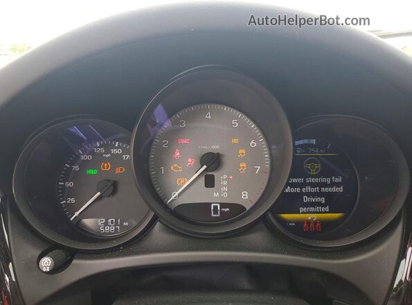 WP1AG2A56SLB40186 2025 PORSCHE MACAN Black Instrument cluster view