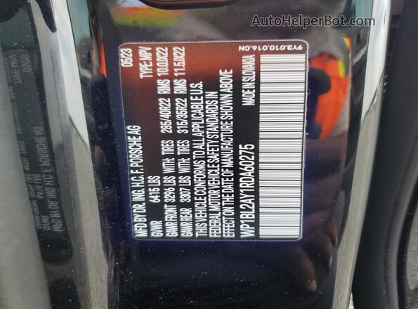 WP1BL2AY1RDA60275 2024 PORSCHE CAYENNE Black Սալոնի 360 աստիճան տեսք