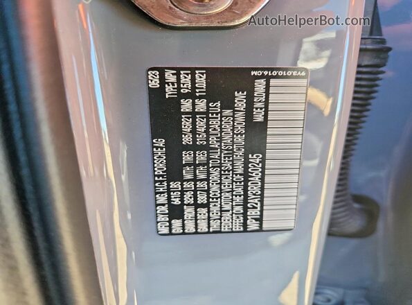 WP1BL2AY3RDA60245 2024 PORSCHE CAYENNE Gray ძრავის განყოფილების ხედი
