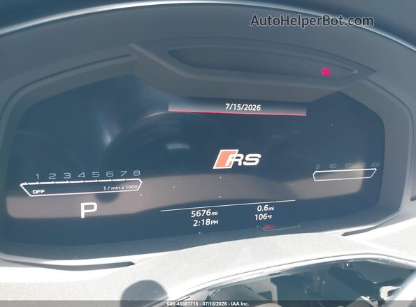 WUA1DBF21SN910410 2025 AUDI RS 6 AVANT PERFORMANCE Blue Rear seats view