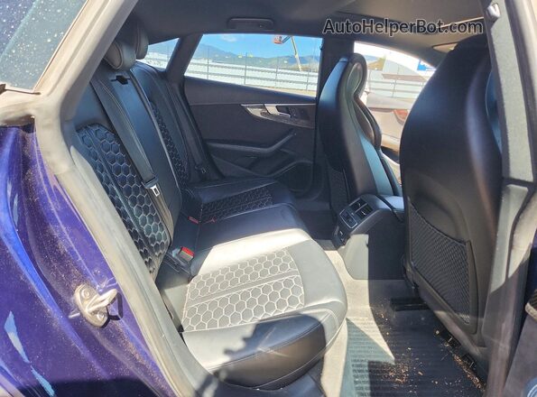 WUABWCF50KA900716 2019 AUDI RS5 Blue Rear seats view