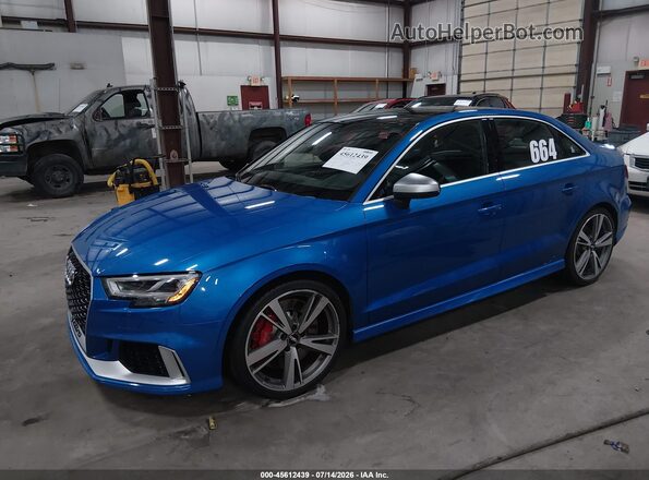 WUABWHFF1J1905301 2018 AUDI RS3 Blue Vista tres cuartos delantera izquierda
