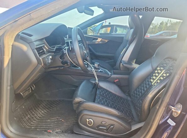 WUACWCF55KA903843 2019 AUDI RS5 Blue Vista interior delantera