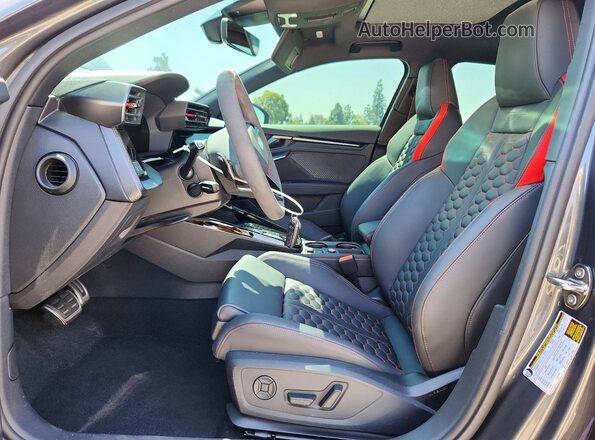 WUAGWDGY8SA911337 2025 AUDI RS3 Gray Widok wnętrza z przodu