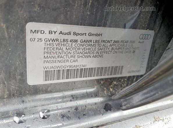 WUAGWDGY9SA912741 2025 AUDI RS3 Gray Вид підкапотного простору