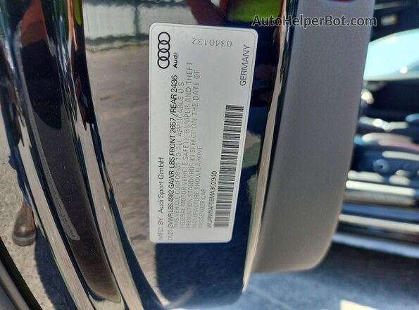 WUANWAF59MA902940 2021 AUDI RS5 Черный Вид подкапотного пространства