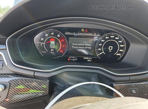 WUANWAF59MA902940 2021 AUDI RS5 Черный Вид щитка приборов